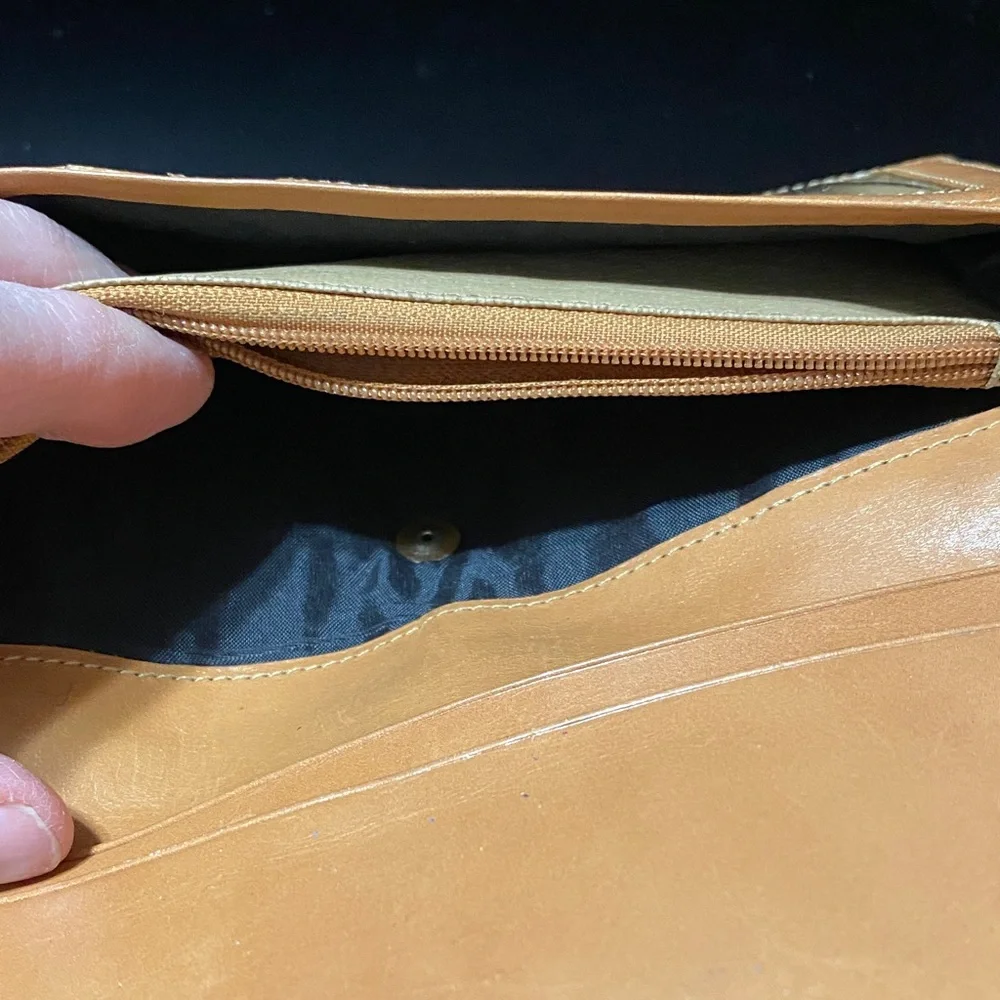 Vintage Vincent Van Gogh Tan and Multicolor Wallet